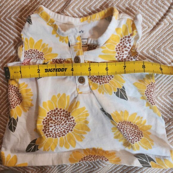 Cotton Sunflower top 3m Carters - Picture 2 of 6